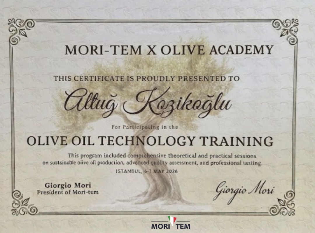 Olive Academy Korea and Mori-Tem Master Miller Course Official Certificate of Completion